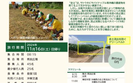 【2024.10.17】JTB地球いきいきプロジェクト「やんばる自然保護活動in東村」参加募集のご案内